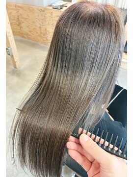 レリル(relile) セミロング×髪ドラ縮毛矯正