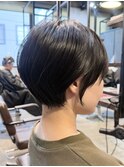 前下がりショート×縮毛矯正