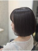 隠せるインナーカラー ボブスタイル