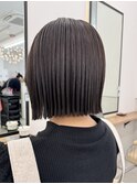 どこから見ても綺麗な切りっぱなしボブ