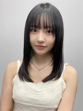 エトラ 渋谷店(etora) 韓国ヘア レイヤーカット 暗めカラー デザインカラー"