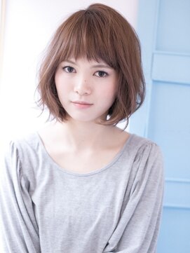 エイチバイシオミエイチ 神戸三宮(H by shiomi H) [shiomi H]ラフなこなれボブ×マロンブラウンカラー