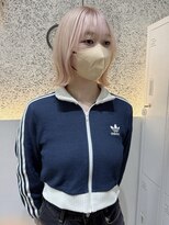 オプス 大名店(Ops)&nbsp;☆外ハネアレンジ簡単!ホワイトピンクレイヤーボブ