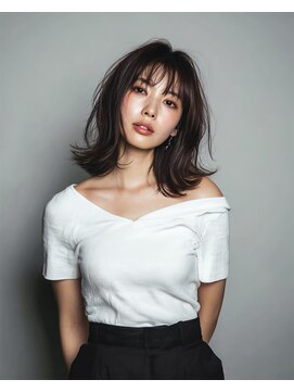 ハーツオオサカ(HE:ARTS OSAKA) 韓国トレンドくびれボブ×落ち着き暗髪 前髪あり【梅田】