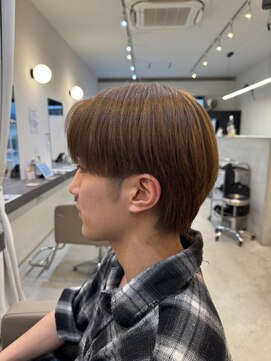 メンズバイココテラス 豊中(men's by cocoterace) コンマバング/ミルクティーカラー