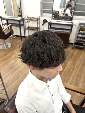 メルシー トータル ブランディング サロン(merci TOTAL BRANDING SALON) メンズマッシュ波巻きニュアンスパーマ