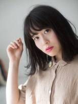 ヘアメイク パッセージ 千歳船橋店(hair make passage) ノーレイヤー×切りっぱなし前髪ボブ