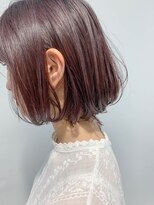 テトヘアー(teto hair) bob(ボブ、イルミナカラー、チェリーレッド)