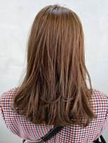 アルバム 銀座(ALBUM GINZA)&nbsp;アッシュベージュ_ローライトスリークボブ厚めバング_ba287121