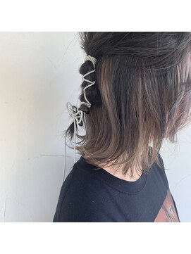 アグラン 梅田本店(a Gland) インナーカラー紐アレンジ