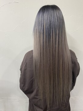 プルエクステのお店ネクスト(NEXT) #プルエクステ #ダイヤモンド毛質 #グレー #ハイトーンカラー