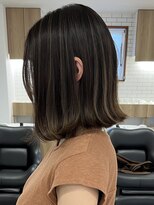 キノ(kino)&nbsp;外はねボブ　肩ライン　ハイライト