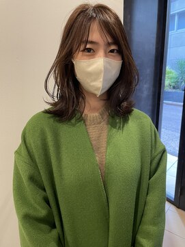 フェイバリットガーデン(favorite garden) 顔まわりレイヤー20代30代大人可愛いミディアムレイヤー