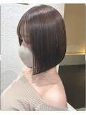 おしゃれ長め前下がりボブ