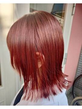 ヘアーアンドスパ コーラルルーム(Hair&spa CORAL room) レッドオレンジカラーに挑戦♪