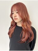 福井　大和田　ピンクオレンジカラー ピレンジカラー ハイトーン