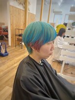 ロルド シェリ(Rold Cheri)&nbsp;【山本智文】シアン×ピンクカラーショート