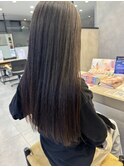 暗髪×サラツヤ髪 さらさらストレートロング大人可愛い