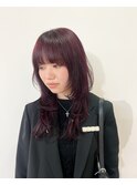 【NIKO】レイヤーカット/ウルフカット/ロングウルフ/赤髪