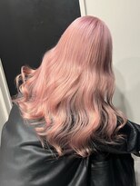 ベレーザ 渋谷(BELEZA)&nbsp;7233ニュアンスカラーホワイトピンク波巻きミルクティーピンク