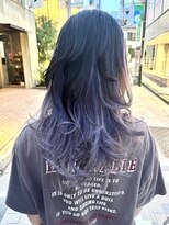 カー(KAH)&nbsp;ラベンダーアッシュ　インナーカラー　レイヤーカット　高円寺