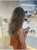 グレージュ×ケアブリーチ×シャドールーツ