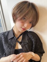 ロンドウル 熊本(Lond ulu) 大人可愛いショート/オリーブベージュ[熊本/上通/下通〕