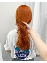 ヘッツ 仙台駅前店(HETTU)&nbsp;デザインカラー/レイヤーカット/ウェットヘア/オリーブベージュ