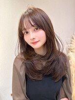 ロンドカスティーヨ 四日市(Lond castillo)&nbsp;【前川薫子】韓国風 ナチュラルレイヤー ココアブラウン