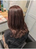【EIGHT 豊崎】お客様スタイル…ナチュラルピンクブラウン…