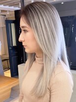 シオン(shion)&nbsp;美髪ホワイトブロンドロング_ba385671