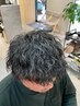 デザインカット＋ツイストスパイラルパーマ