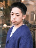 メンズ ブラント感を残したスパイキーショート