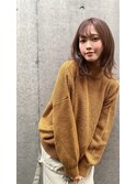 アンブレラカラー/ウェーブパーマ/こなれミディ/前髪/溝の口