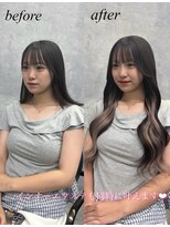 エル ヘアサロン なんば店(eL) エクステ長さ出しとインナーエクステ同時に☆【SYURI】