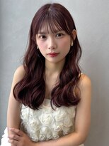 ジーナエス 札幌(Zina S) ピンクラベンダー×ロング顔周りカット