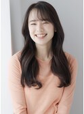 大人可愛いナチュラルロング