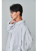 men's/メンズ/ブルーブラック/フェザーパーマ/ダウンパーマ/池袋