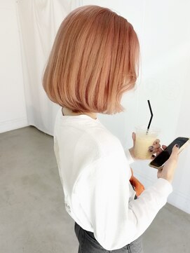 オー(OOO) サーモンオレンジ×ボブ◯