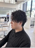 大分スパイラルパーマメンズマッシュ波巻きパーマツイスト