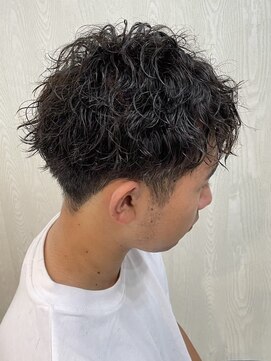 宇都宮men'sメンズパーマ波巻きスパイラルパーマ波巻きパーマ