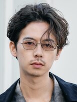 フィフス 大分(fifth)&nbsp;大分無造作シャドウパーマメンズカットかきあげセンターパート