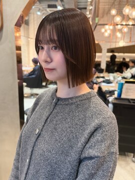 ロンドクレール 川崎(Lond clair) 【北澤華】ブリーチなし/髪質改善/ピンクベージュ/前髪/川崎