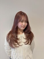 ボーイミーツガール(boy meets girl) レイヤーカット+ピンクブラウン