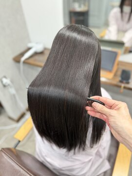 ヴェルム ヘア デザイン(Velum.HAIR DESIGN) 髪質改善艶髪ストレート|2時間以内の時短ストレート
