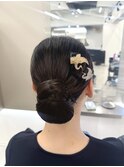 和装にも◎シニヨンヘア