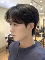 ノラキチジョウジ(NORA KICHIJOJI)&nbsp;韓国マッシュシースルーセンターパートワックスなしダウンパーマ