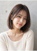 大人かわいい艶髪ボブヘアー