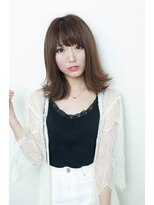 ヘアケアサロン シェーン(hair care salon Schon)&nbsp;吉岡　里帆風　可愛い外ハネストレートスタイル