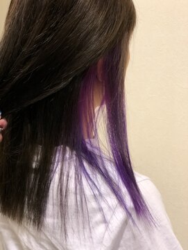 ヘアーメイク ララ(HAIR MAKE LALA) イヤリングカラー 紫
